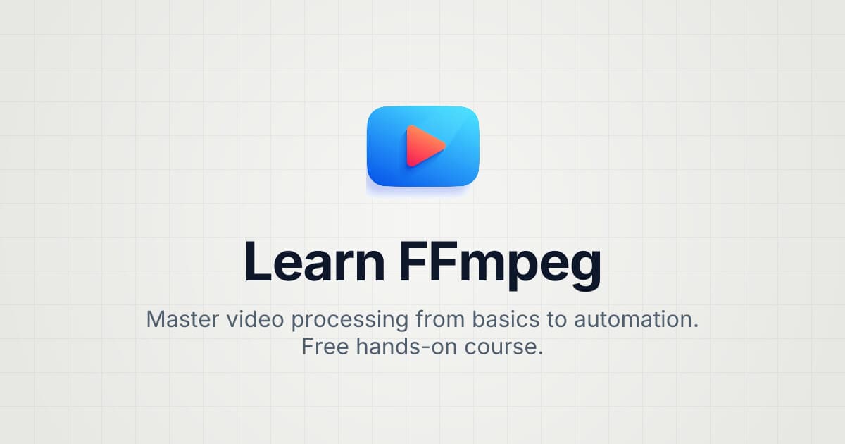 Learn FFmpeg course